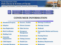 Florida Department of State, Consumer Information