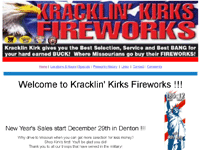 Kracklin' Kirks Fireworks, Topeka Kansas