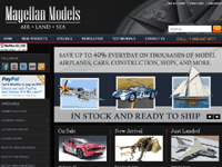 Model airplanes, ships, diecast cars: Magellan Models