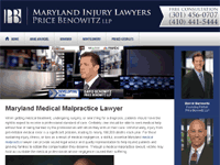 Maryland Medical Malpractice Lawyer: Price Benowitz LLP