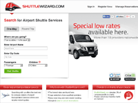 Discount airport shuttle services: ShuttleWizard.com