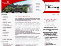 Real Estate Program and Center for Business