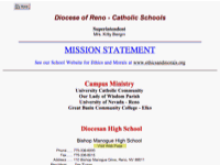 Catholic Schools - Diocese of Reno