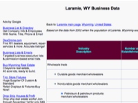 Laramie, WY Business Data