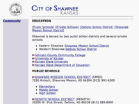 City of Shawnee - Education