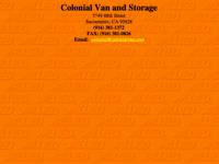 Colonial Van and Storage