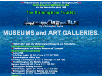 Museums and Art Galleries in Birmingham UK.