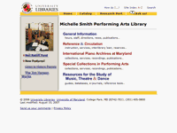Michelle Smith Performing Arts Library, UM Libraries