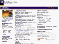 LSUHSC Library Homepage