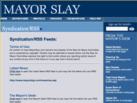 MayorSlay.com - Syndication/RSS