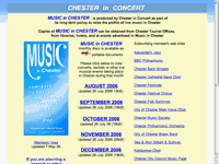 Music in Chester home page