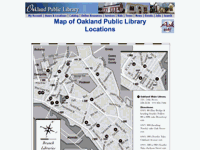 Oakland Public Library Branches Map