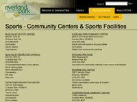 Community Centers and Sports Facilities