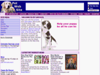 Pet Web Site: For Lovers of Pets