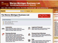 Warren Michigan Business List